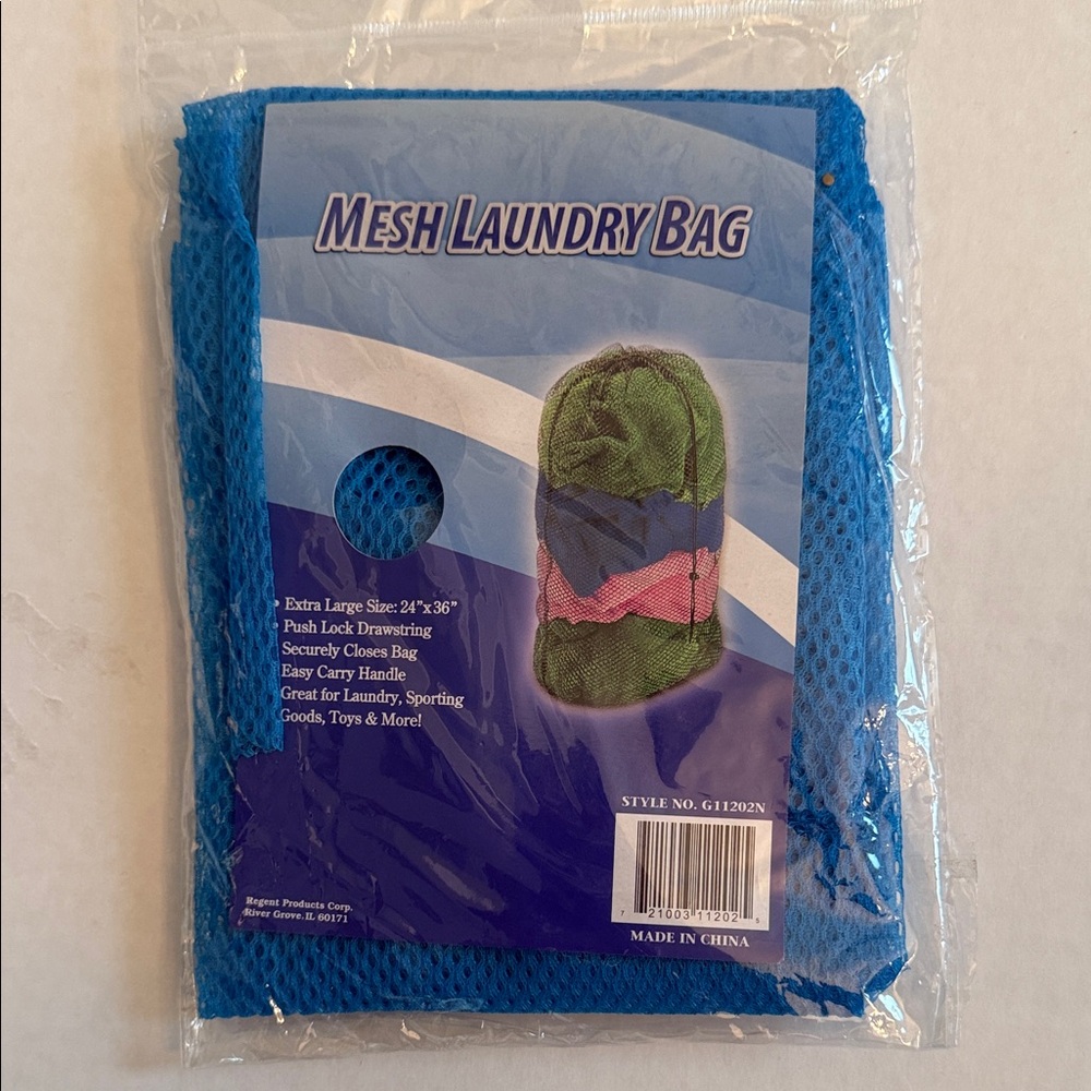 Mesh Laundry Bag - Blue